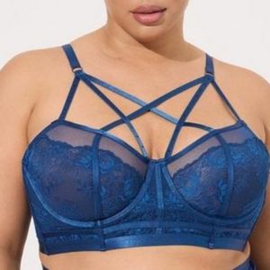 Torrid Studded strappy lace bra